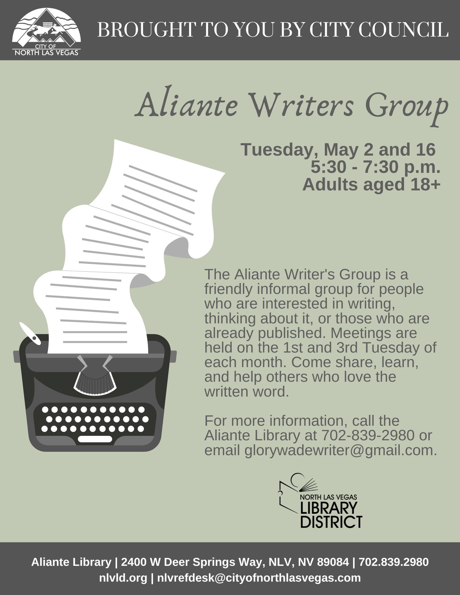 Aliante Writers Group_2023