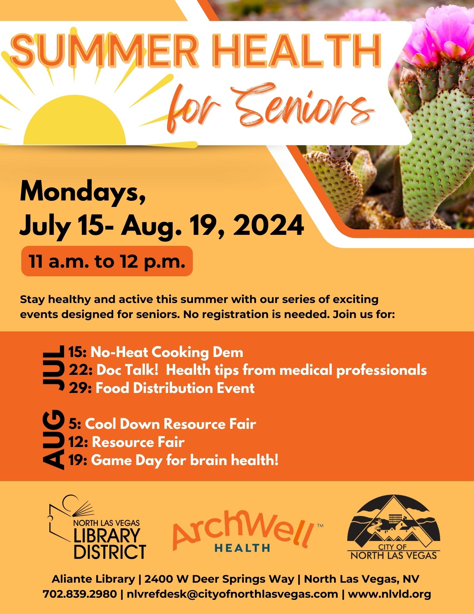 Summer Health Series for Seniors_ALI 2024